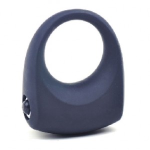 Cock Ring Vibrating Single Speed Silicone Black cockring